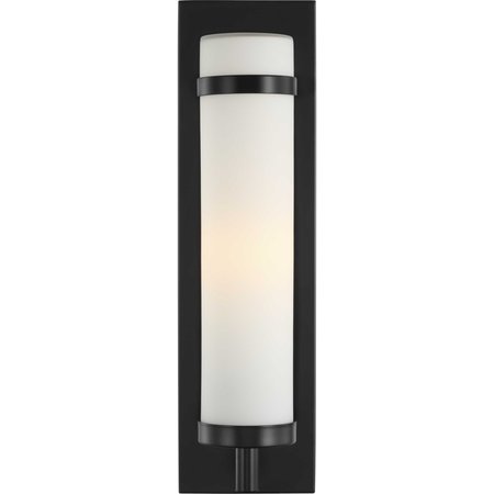 Progress Lighting Hartwick Collection Black One-Light Wall Sconce P710088-031